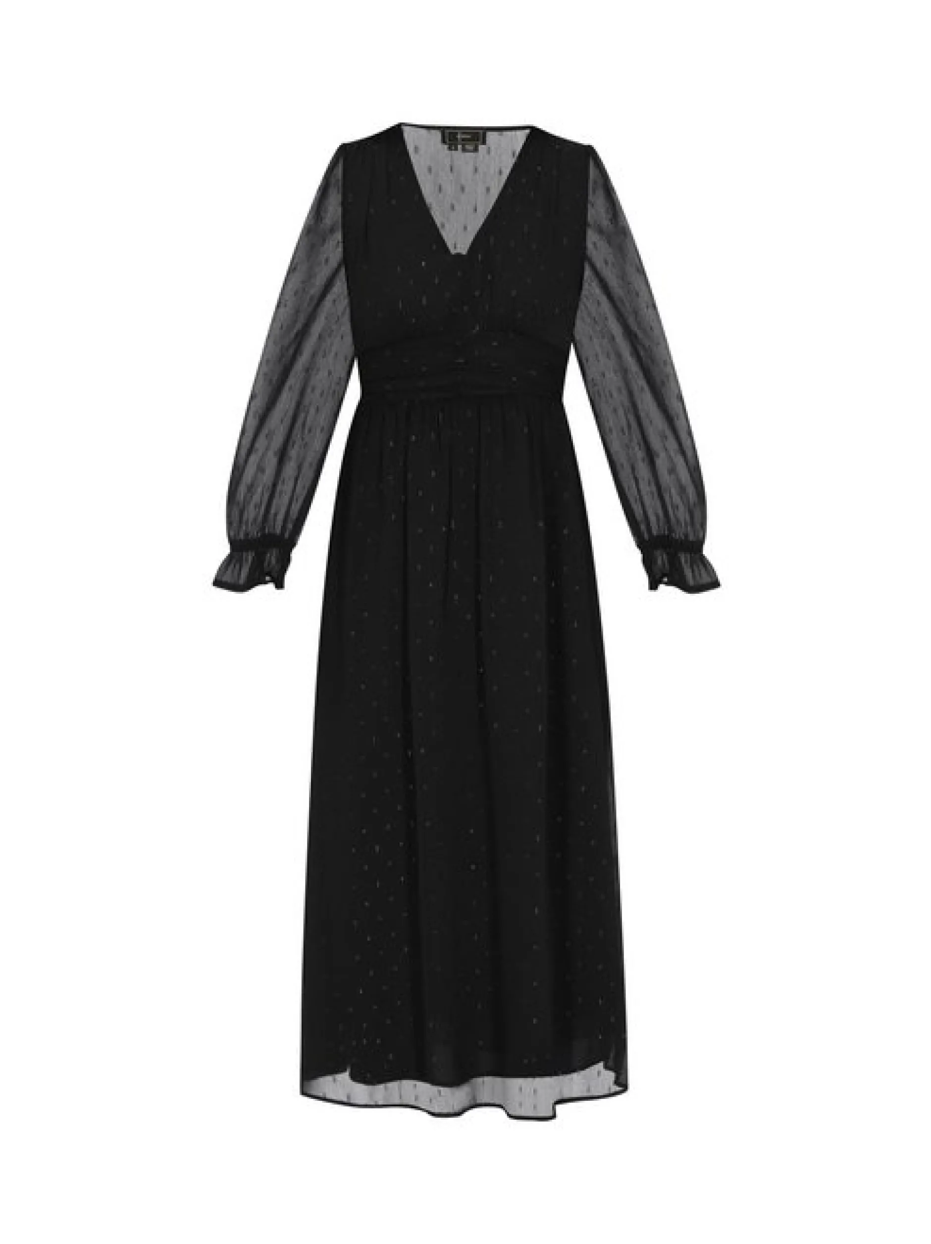 Faina Damen Kleid in schwarz - Länge: mittel
