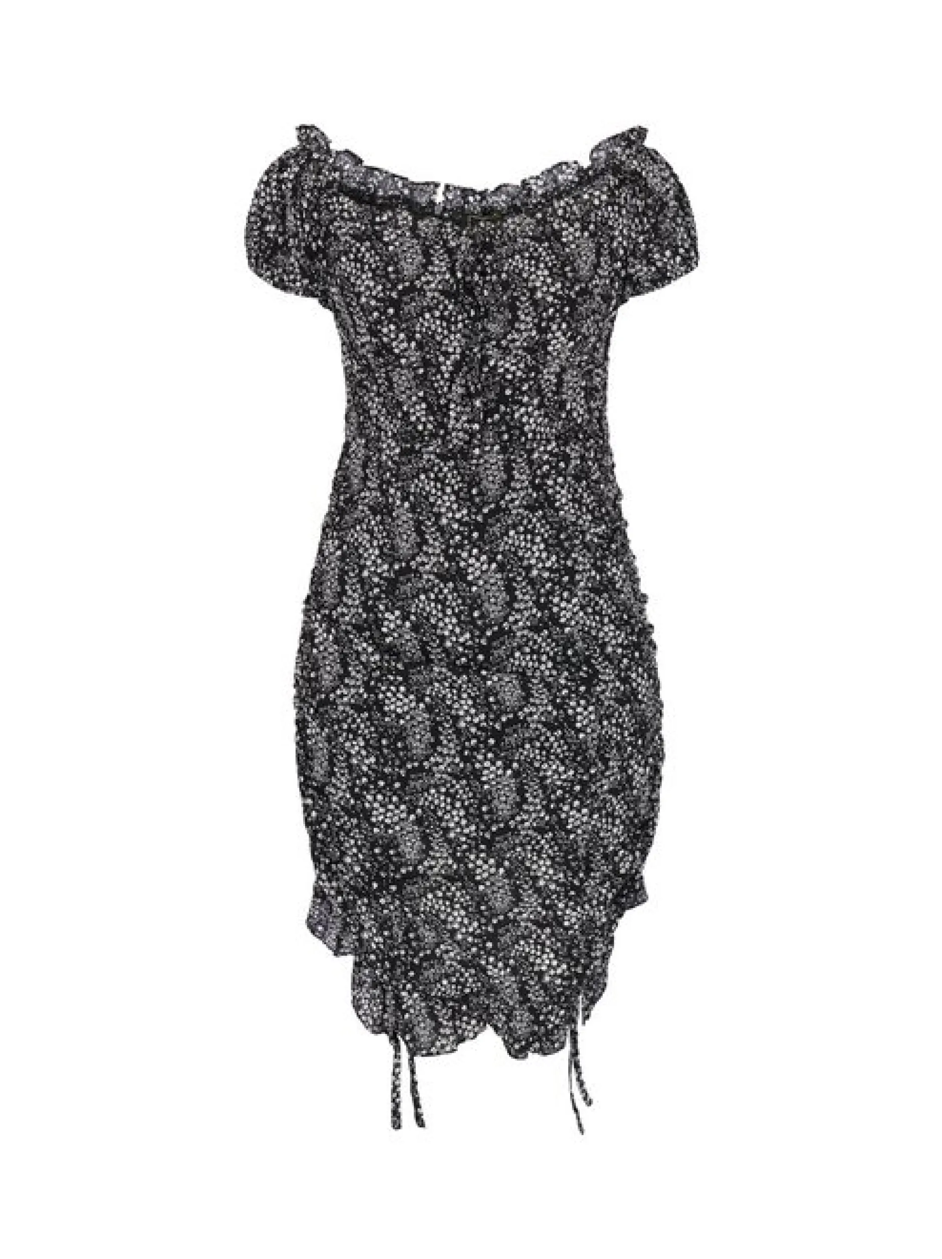 Faina Damen Kleid in schwarz - Länge: mittel
