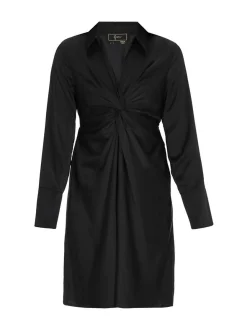 Faina Damen Kleid in schwarz - Länge: mittel