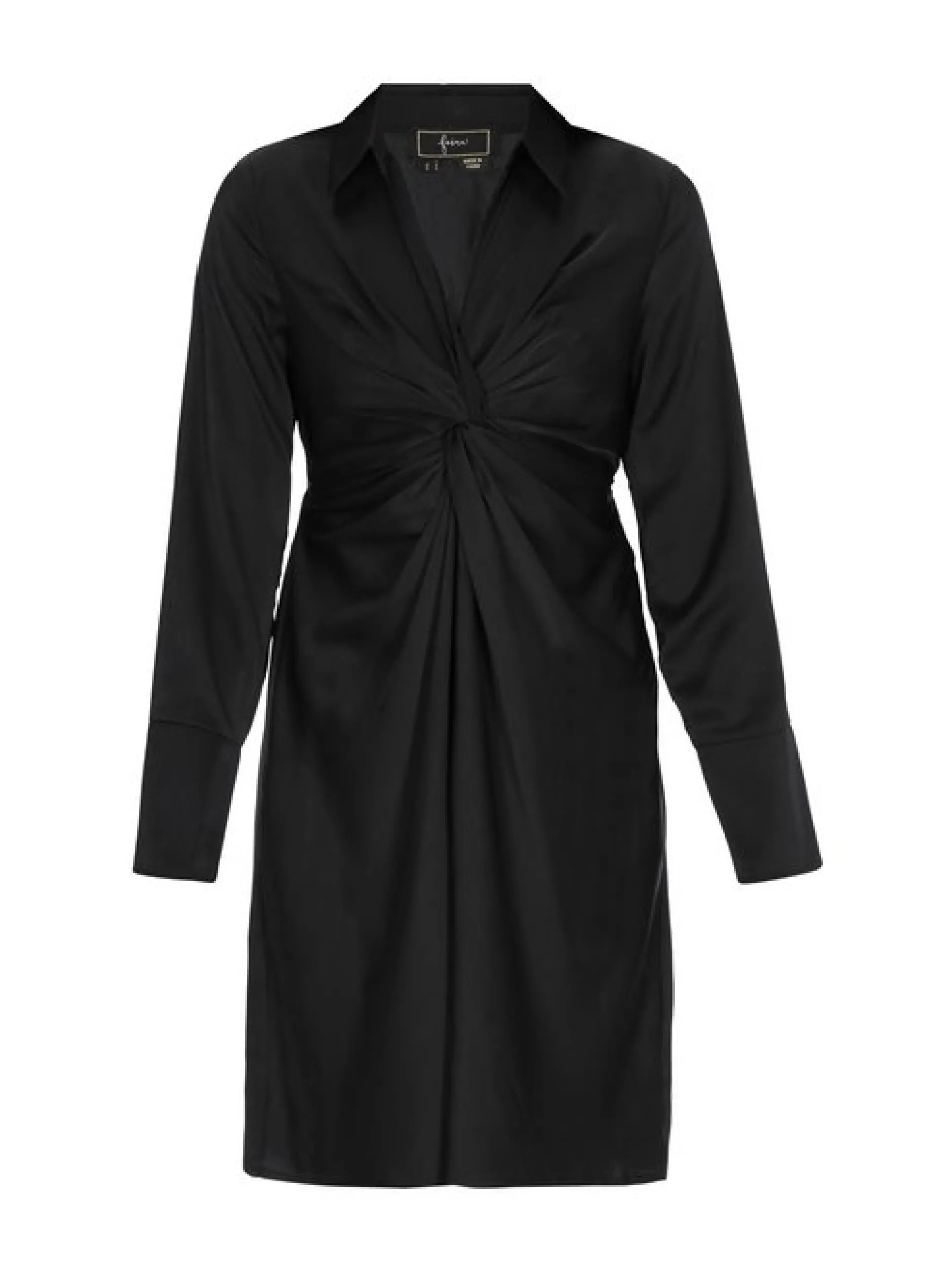 Faina Damen Kleid in schwarz - Länge: mittel