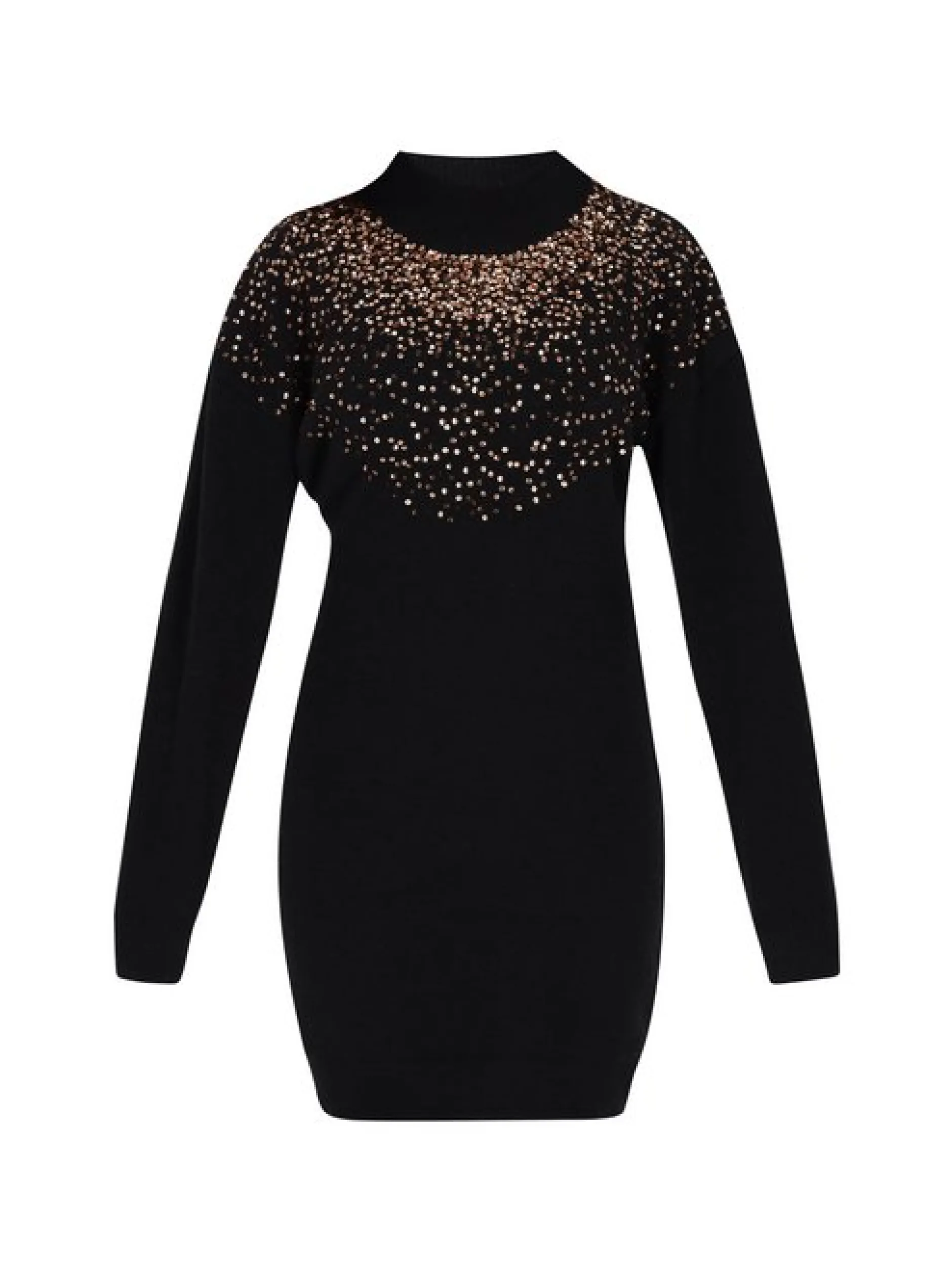 Faina Damen Kleid in schwarz - Länge: mittel