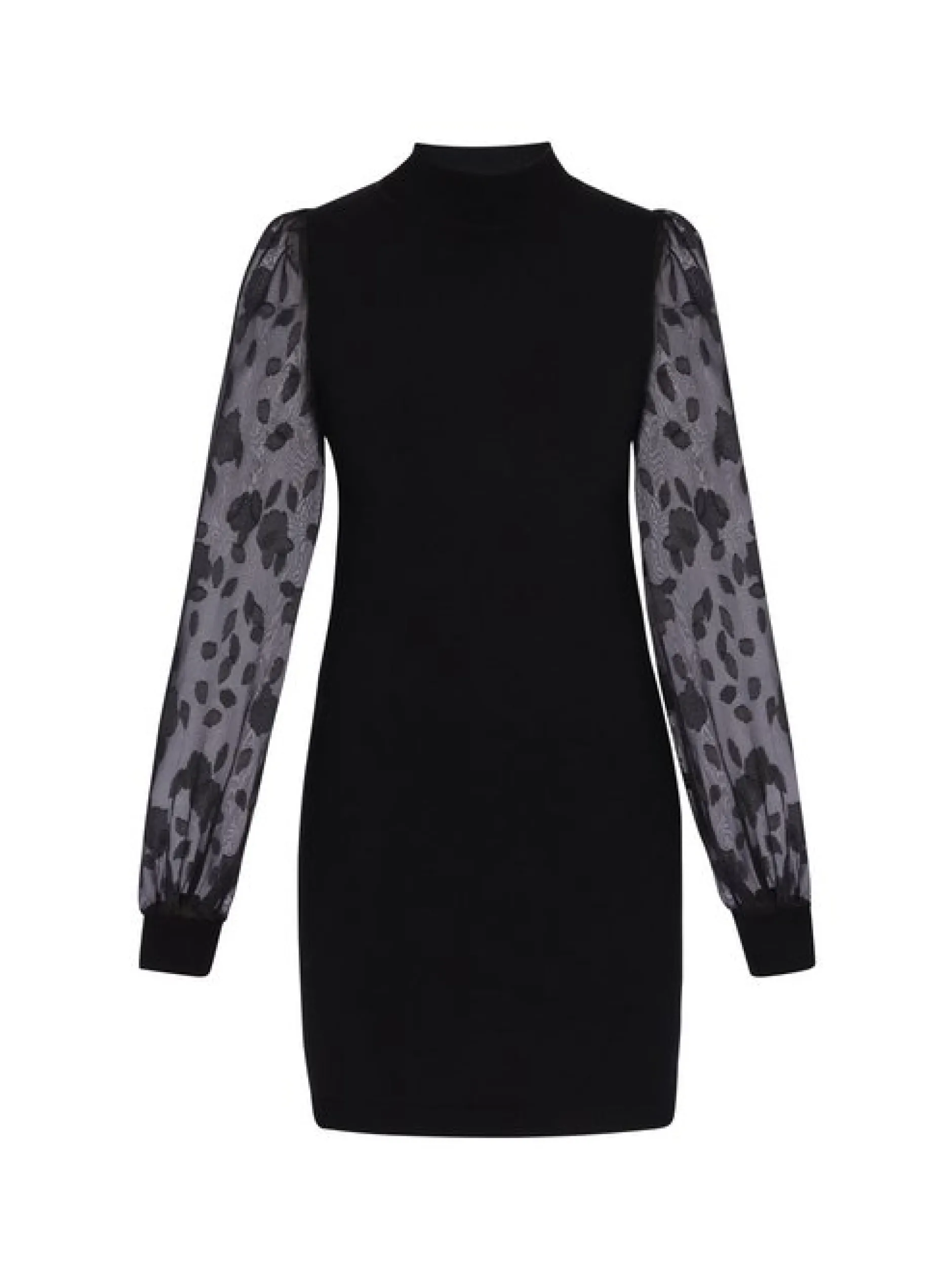 Faina Damen Kleid in schwarz - Länge: mittel