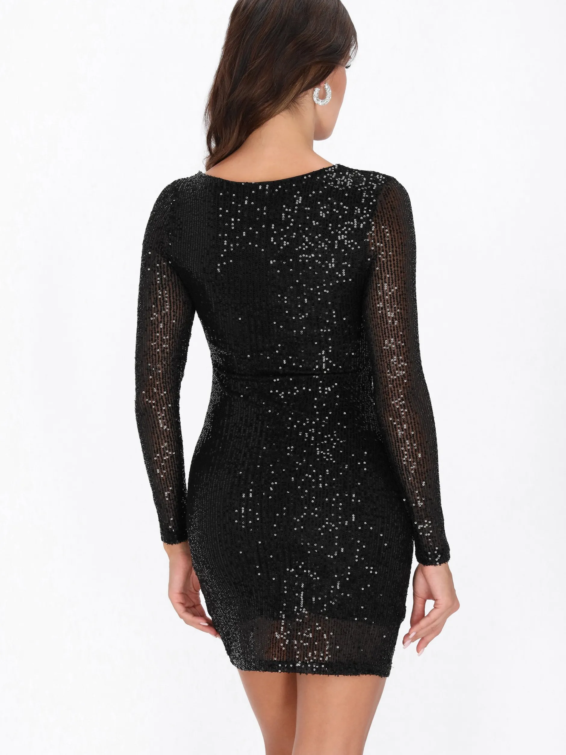 Faina Damen Kleid in schwarz - Länge: mittel