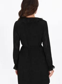 Faina Damen Kleid in schwarz - Länge: mittel