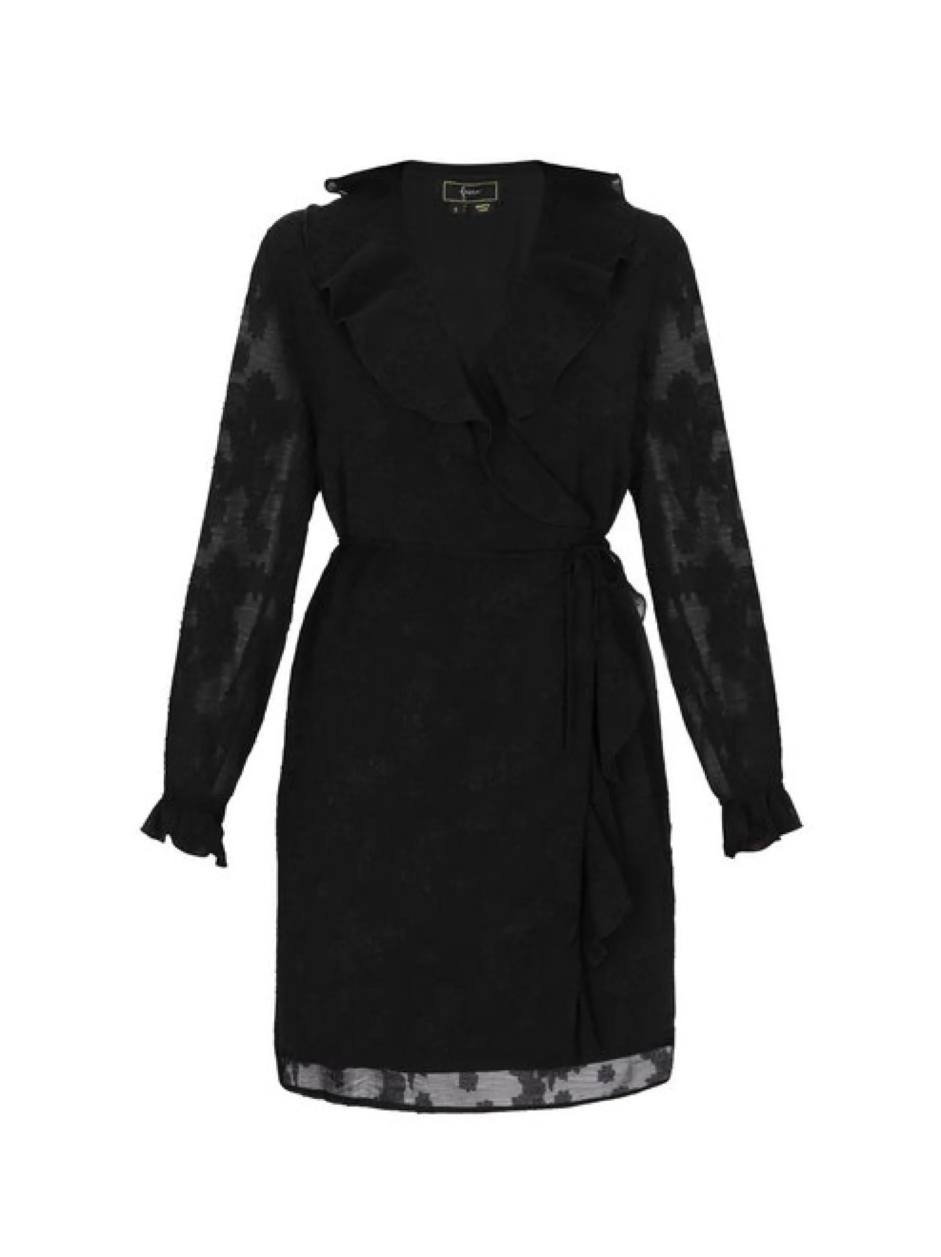 Faina Damen Kleid in schwarz - Länge: mittel