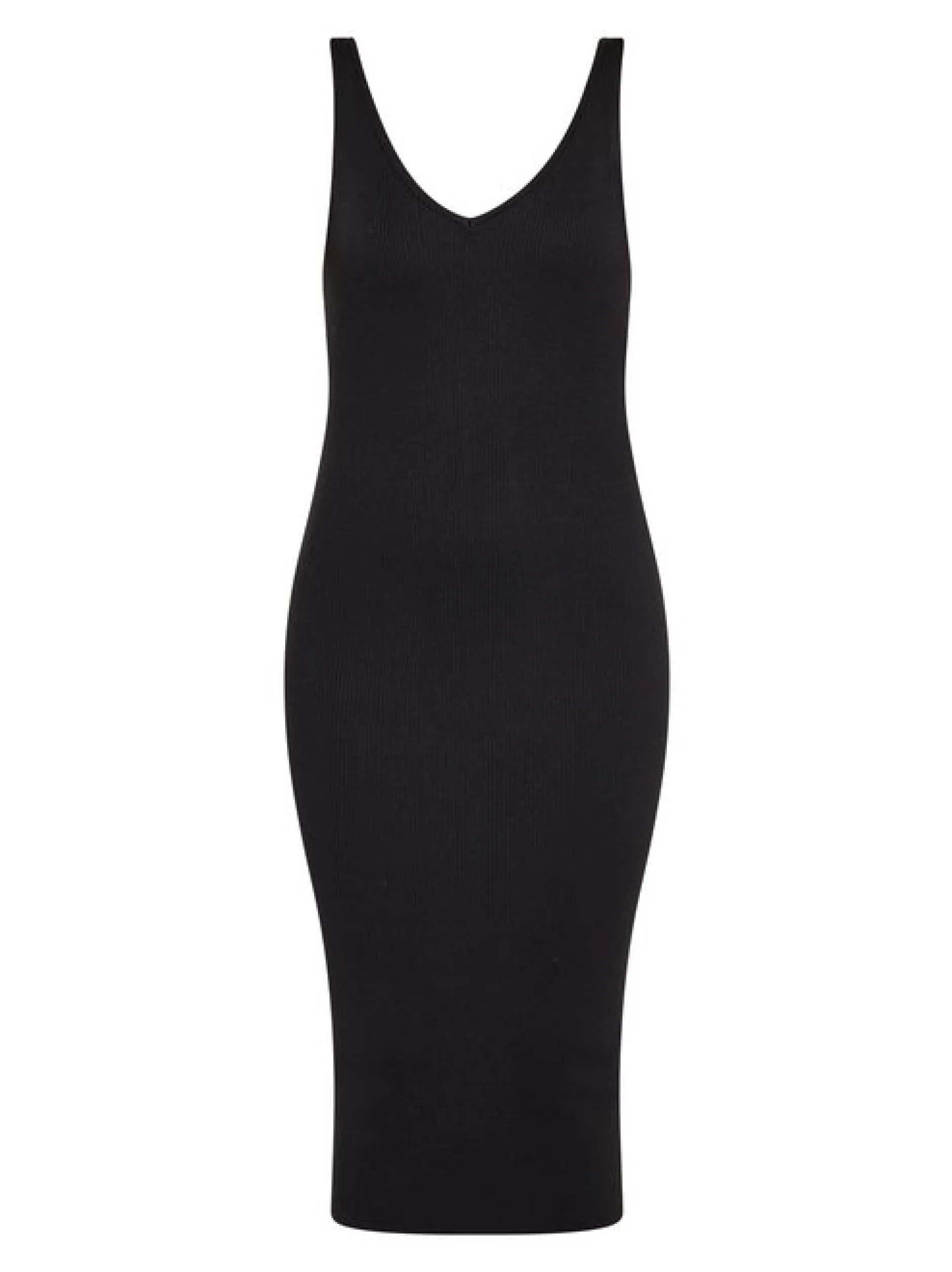 Faina Damen Kleid in schwarz - Länge: mittel