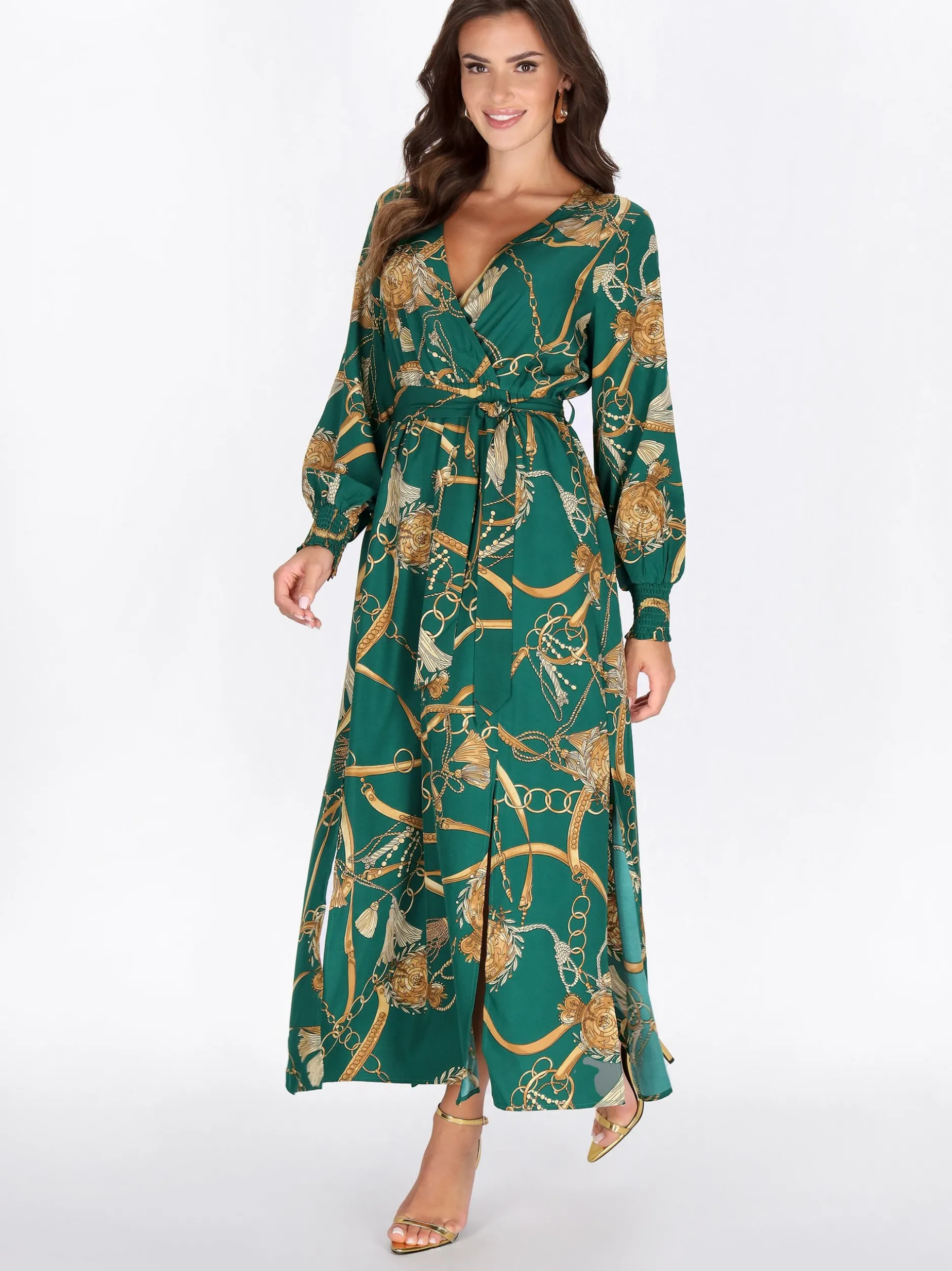 Faina Damen Kleid in türkis - Länge: mittel