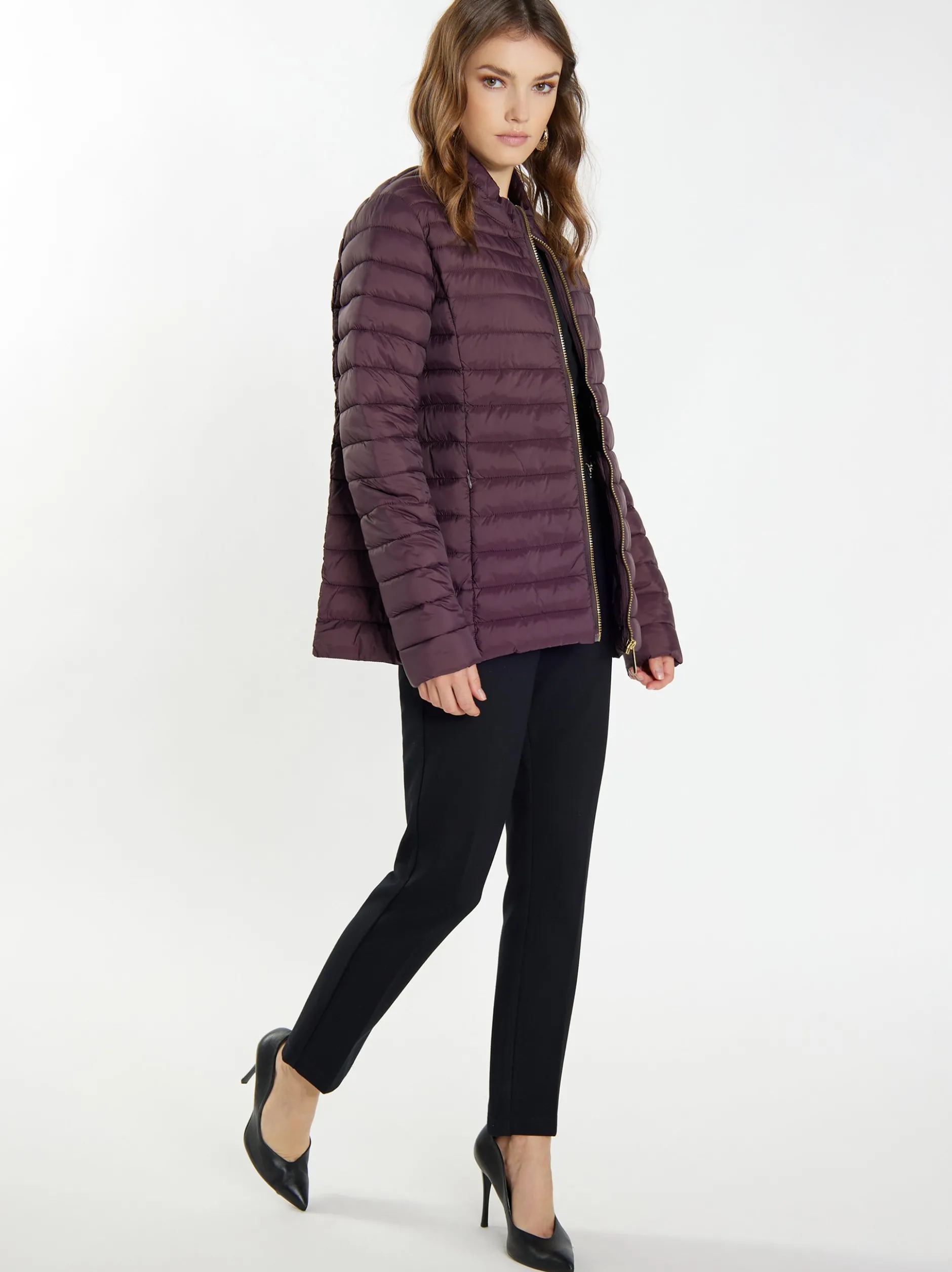 Faina Damen leichte Steppjacke in braun