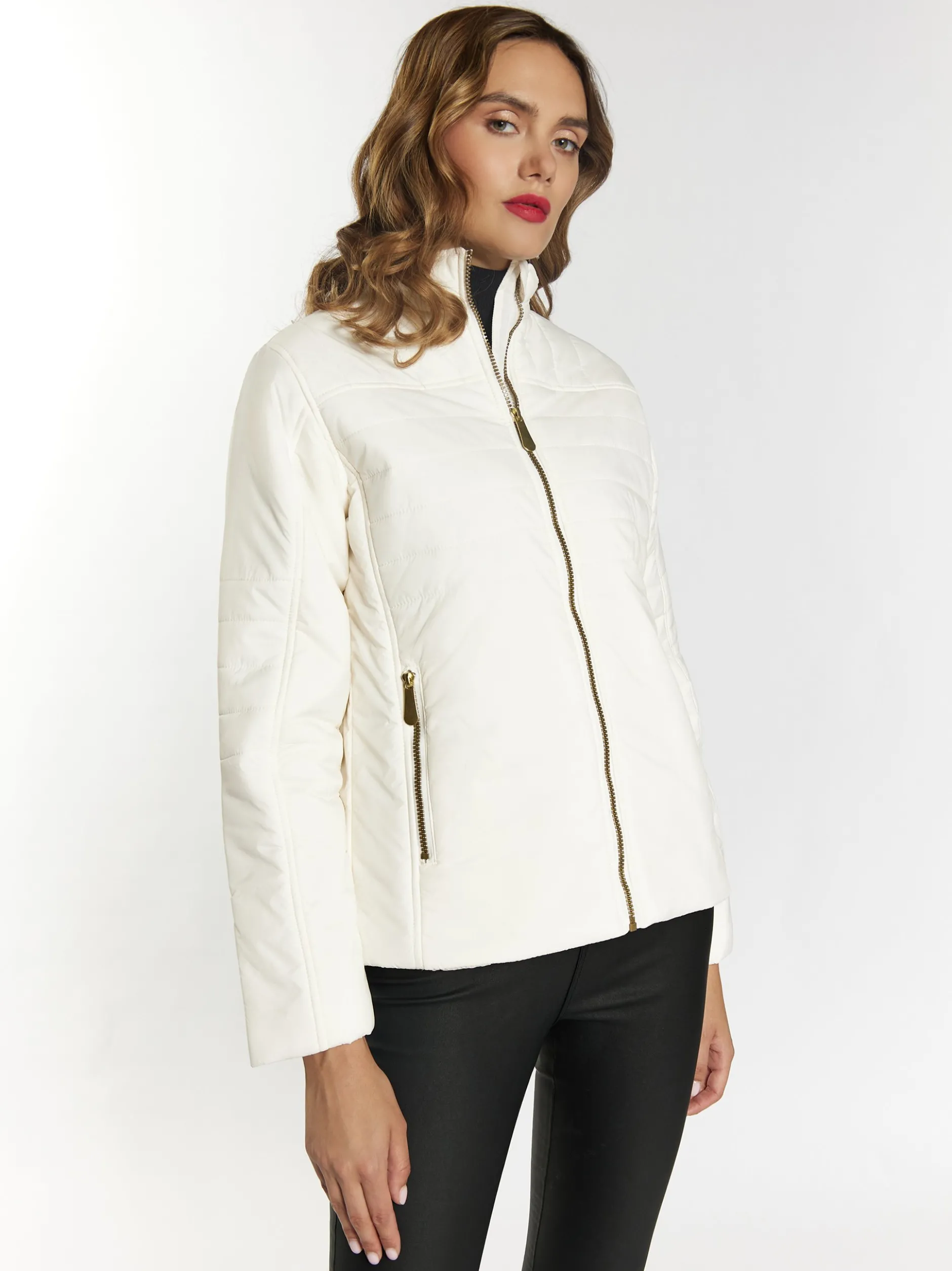 Faina Damen leichte Steppjacke in beige