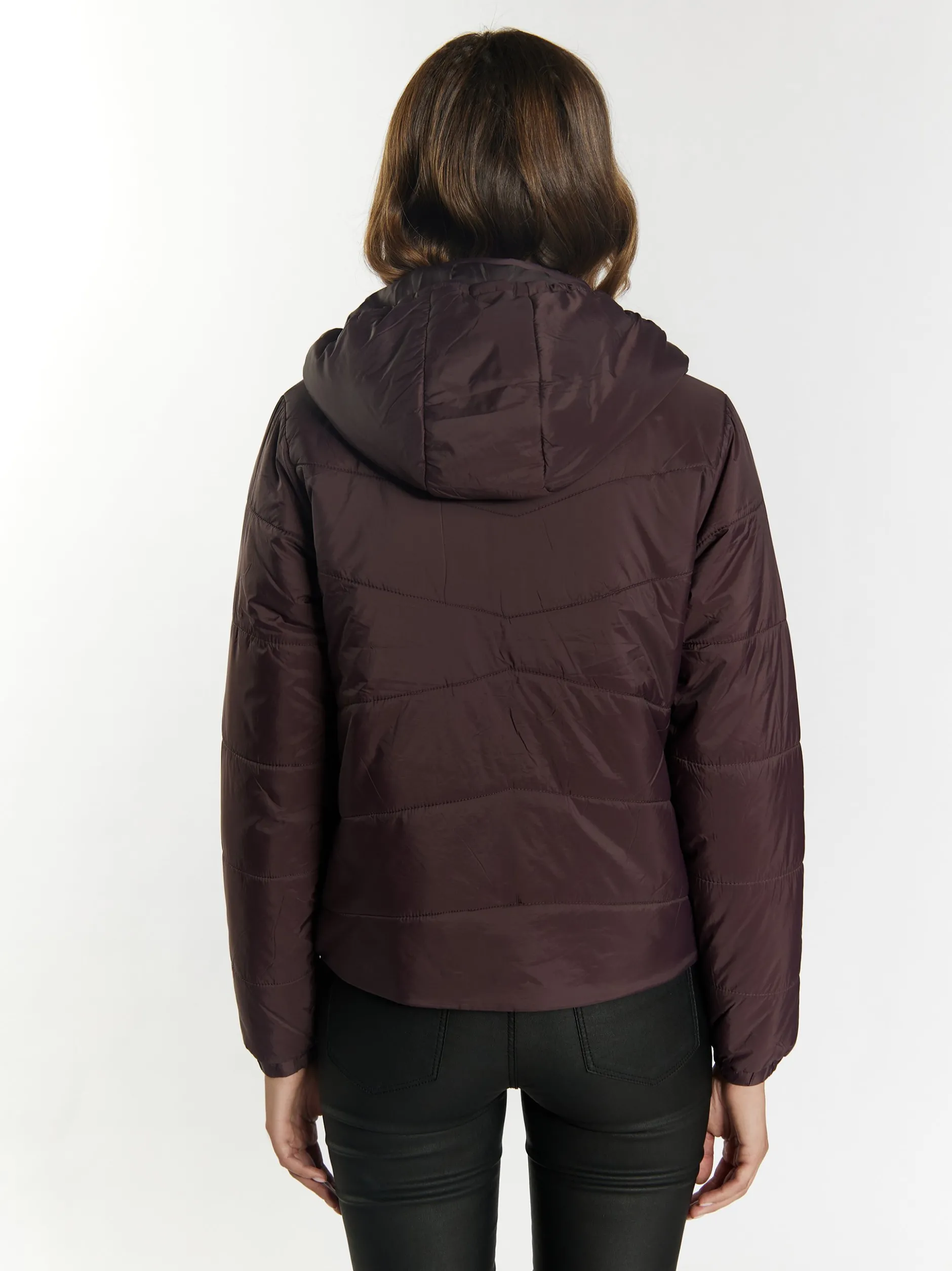 Faina Damen leichte Steppjacke in braun