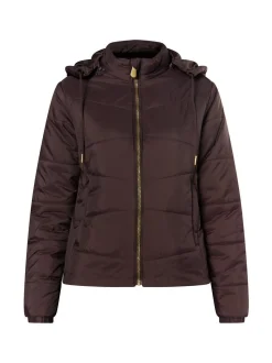 Faina Damen leichte Steppjacke in braun