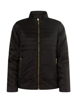 Faina Damen leichte Steppjacke in schwarz