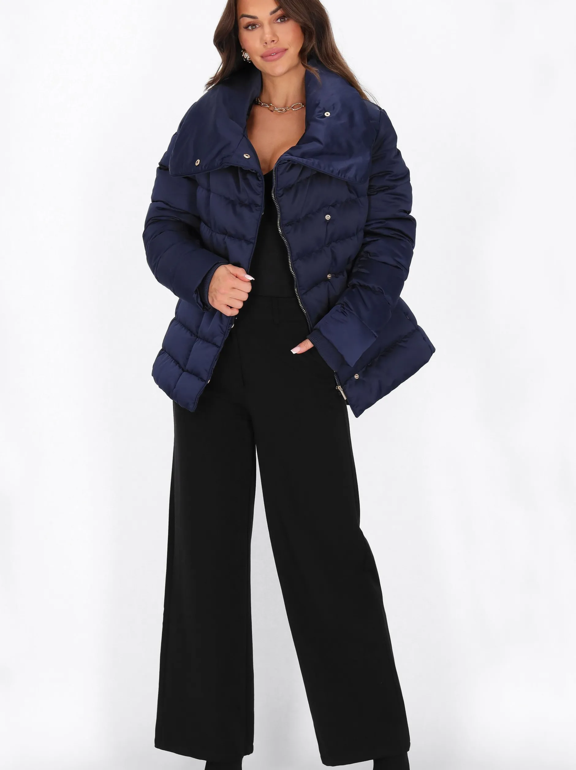 Faina Damen Mantel in marine