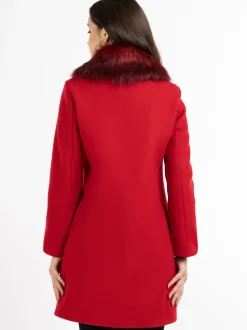 Faina Damen Mantel in rot