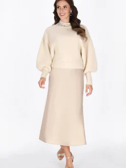 Faina Damen Pullover in beige