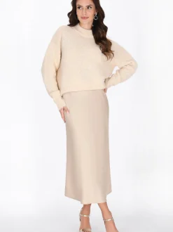 Faina Damen Pullover in beige
