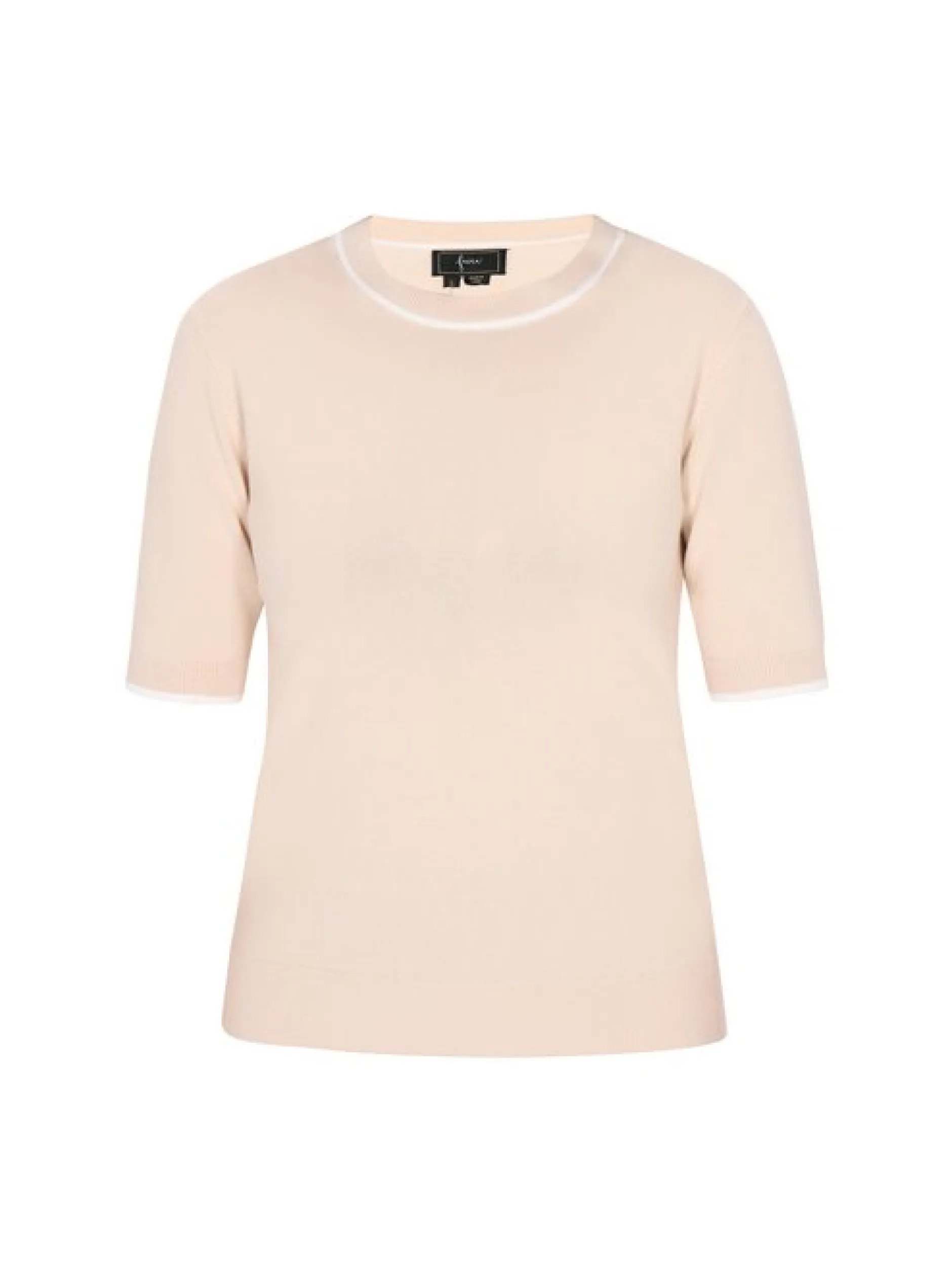 Faina Damen Pullover in beige - Ausschnitt: Rundhals