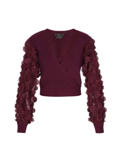 Faina Damen Pullover in bordeaux