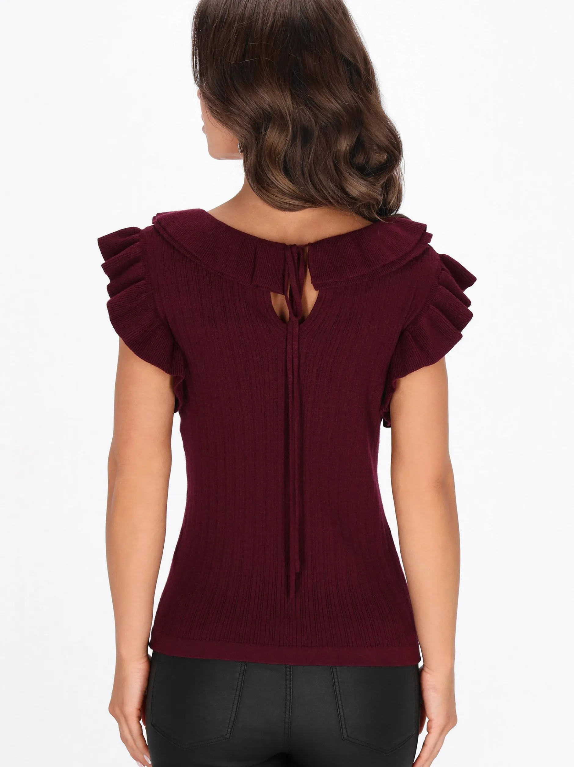 Faina Damen Pullover in bordeaux