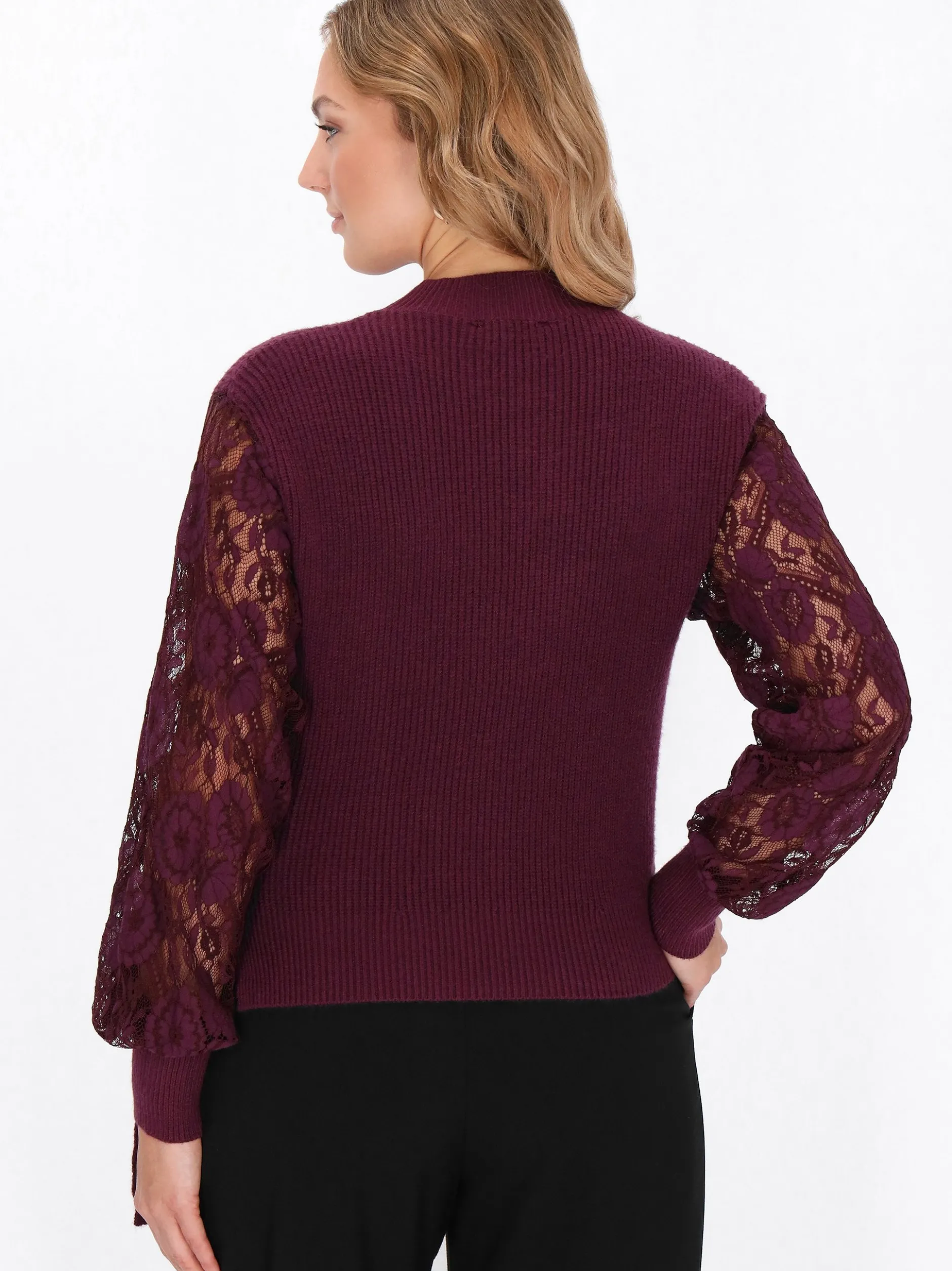 Faina Damen Pullover in bordeaux