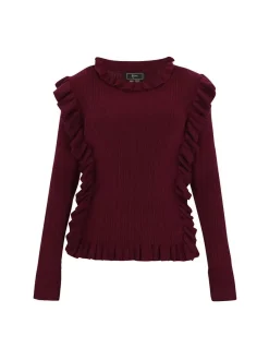 Faina Damen Pullover in bordeaux