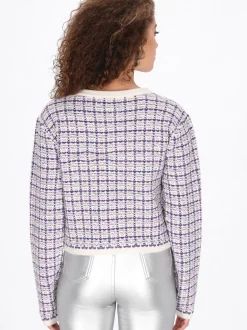 Faina Damen Pullover in ecru - Ausschnitt: Rundhals