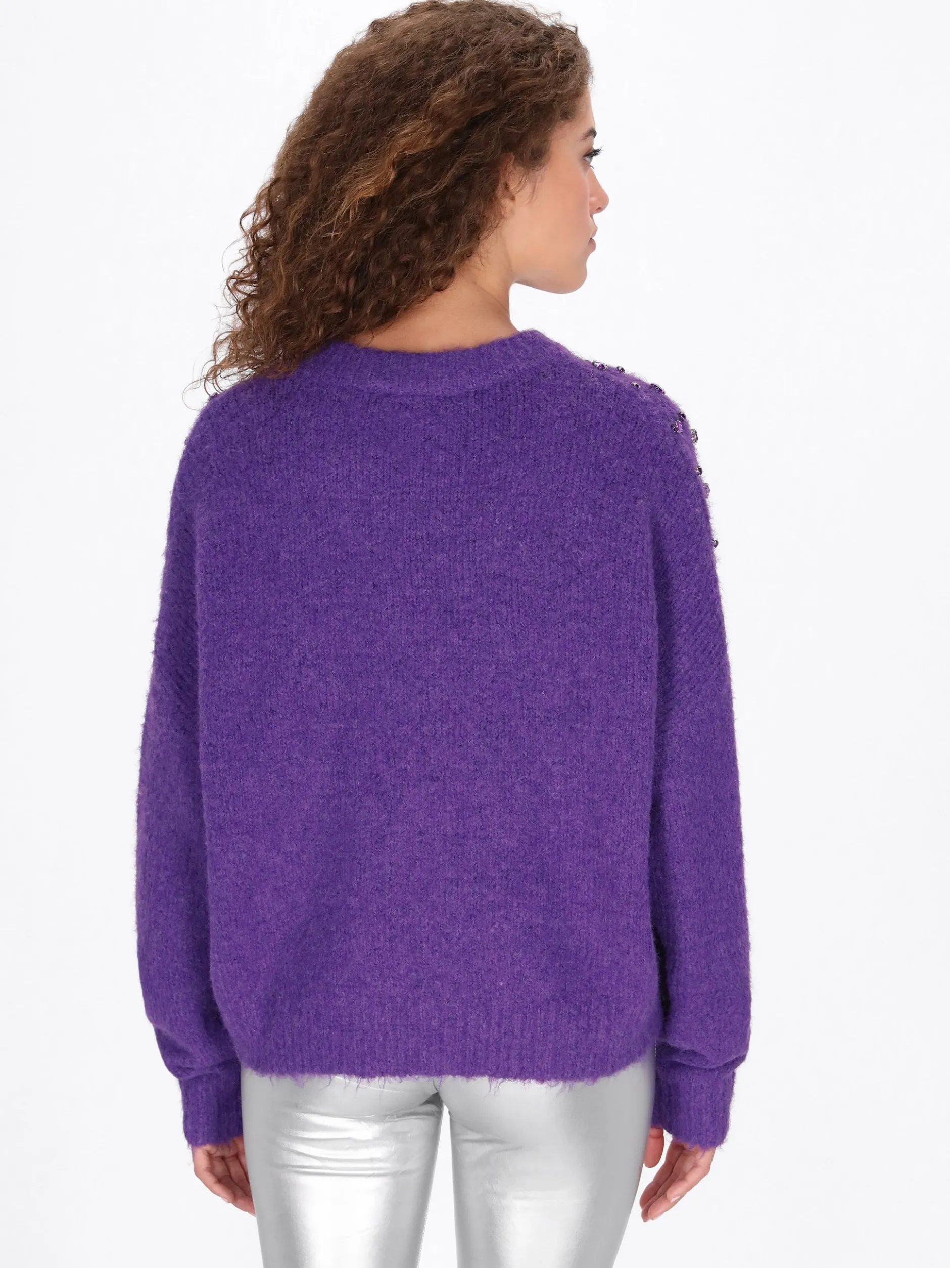 Faina Damen Pullover in lila