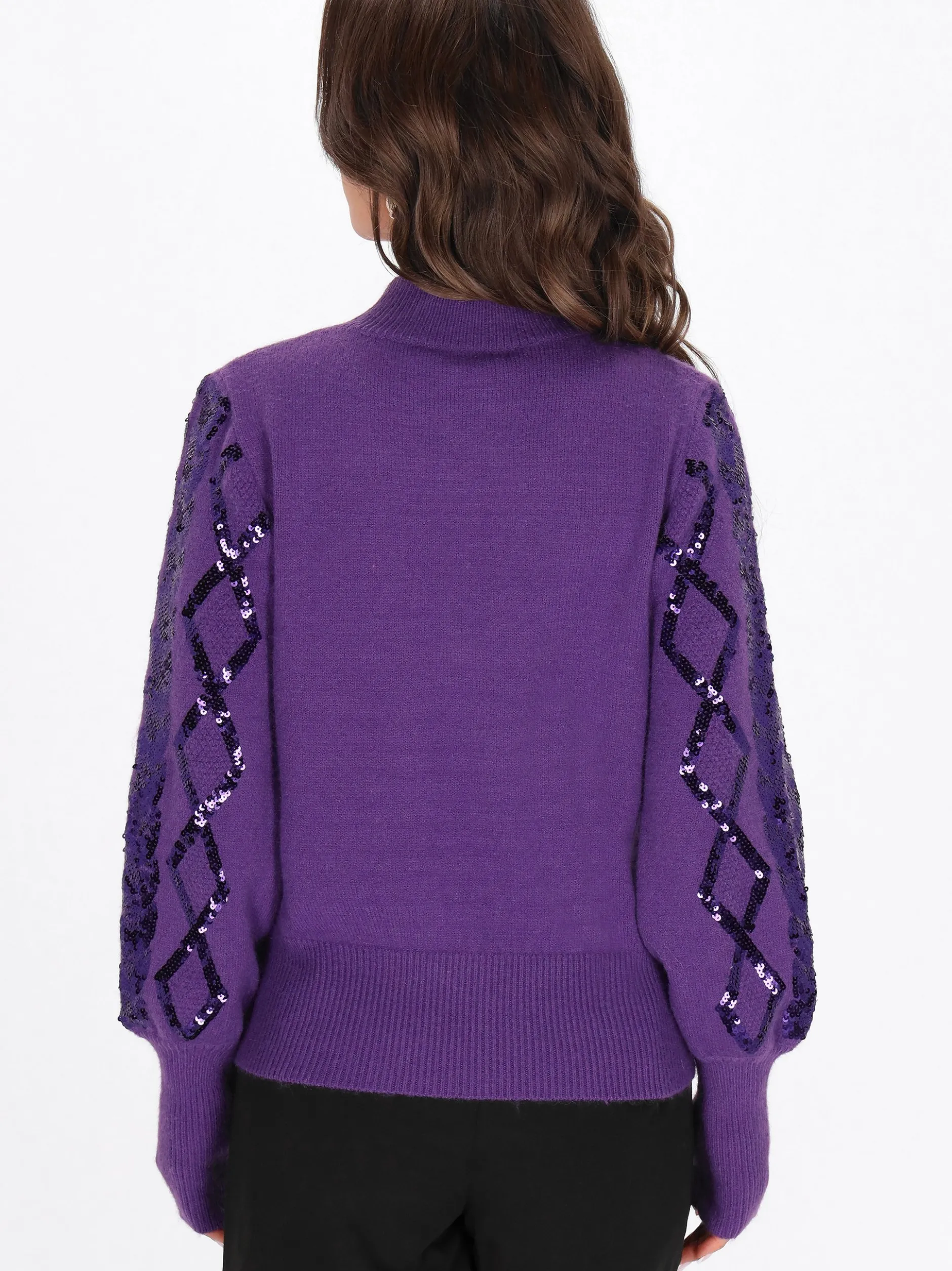 Faina Damen Pullover in lila