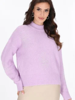 Faina Damen Pullover in lila