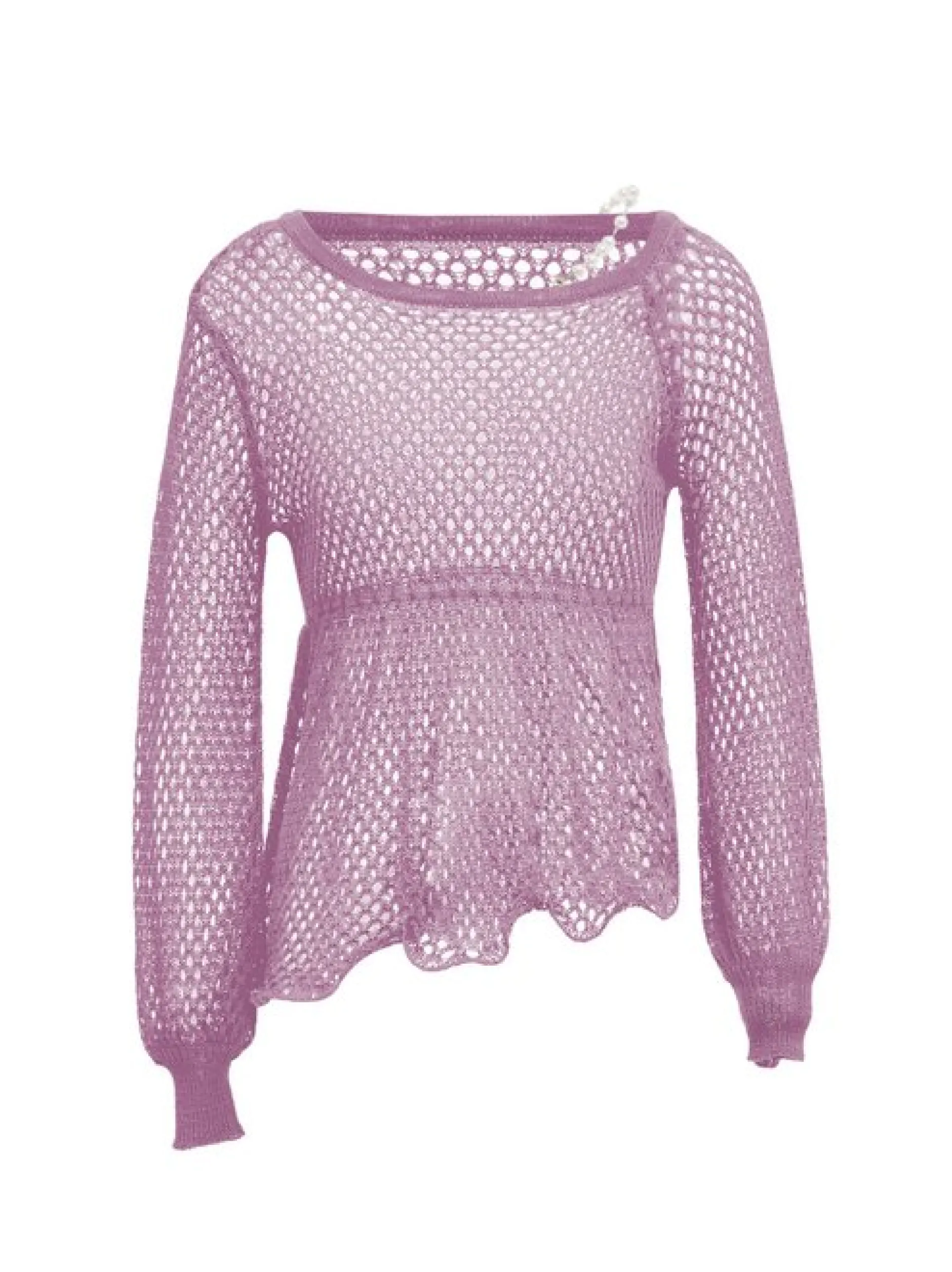 Faina Damen Pullover in lila
