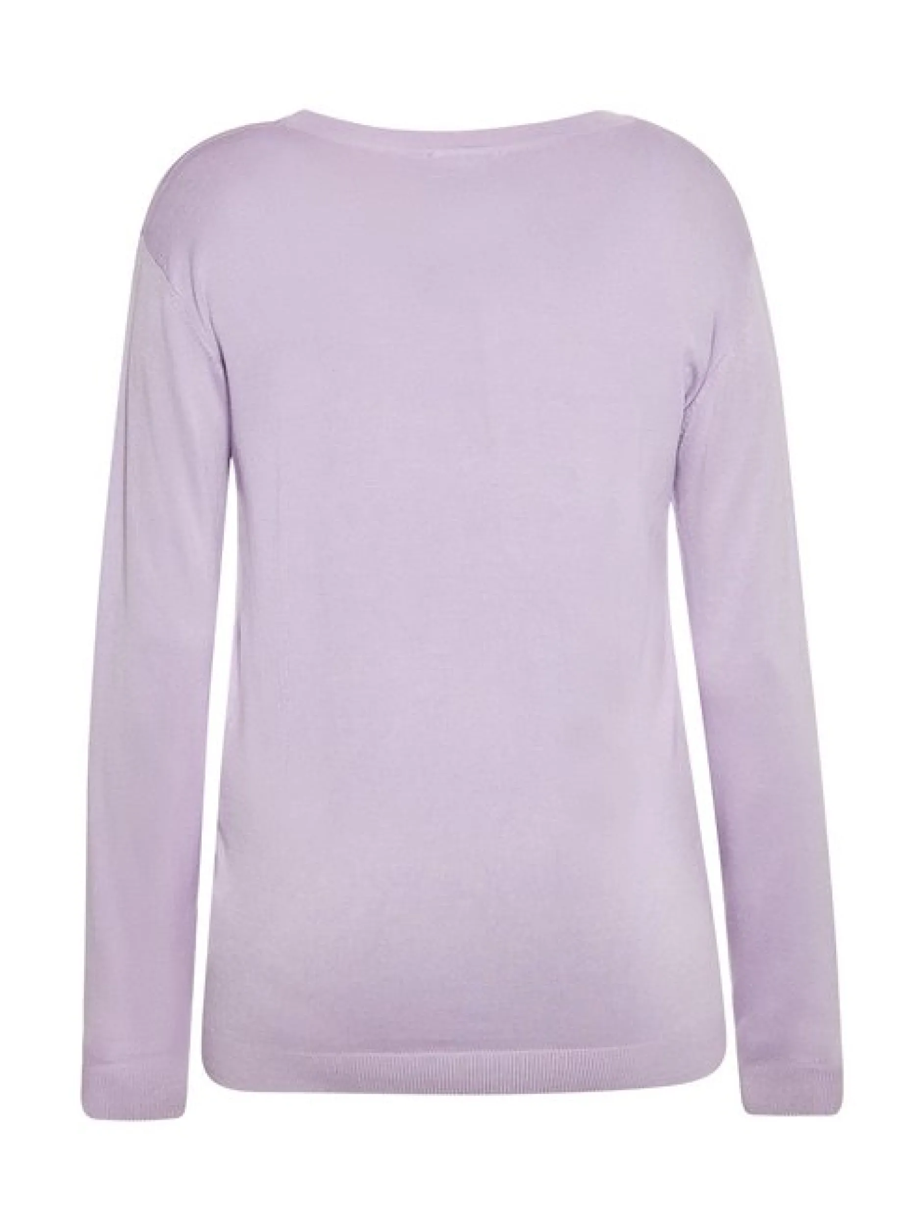 Faina Damen Pullover in lila - Ausschnitt: Rundhals