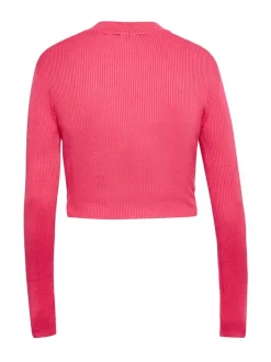 Faina Damen Pullover in pink - Ausschnitt: Rundhals