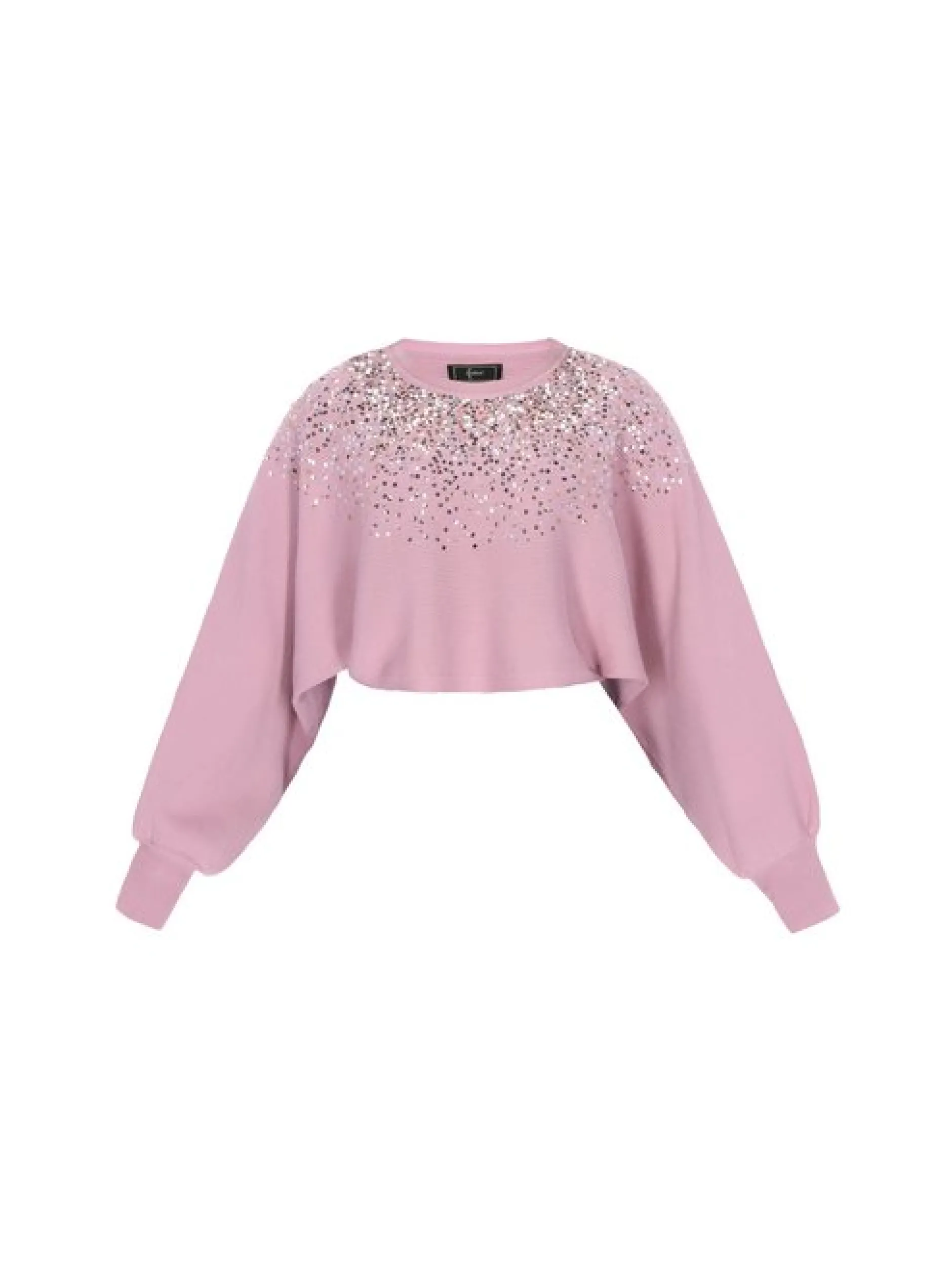 Faina Damen Pullover in rosa - Ausschnitt: Rundhals