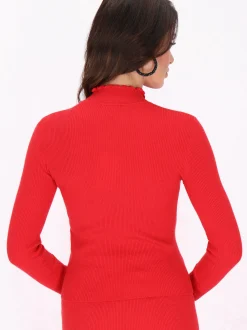 Faina Damen Pullover in rot