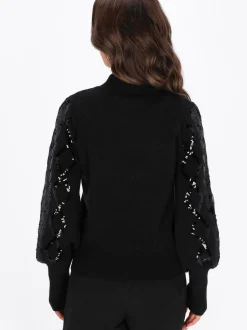 Faina Damen Pullover in schwarz