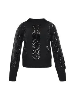 Faina Damen Pullover in schwarz