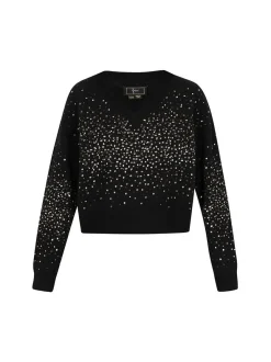 Faina Damen Pullover in schwarz