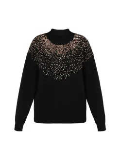 Faina Damen Pullover in schwarz