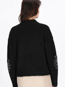 Faina Damen Pullover in schwarz