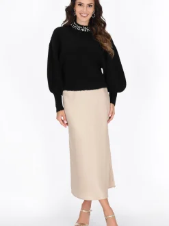 Faina Damen Pullover in schwarz