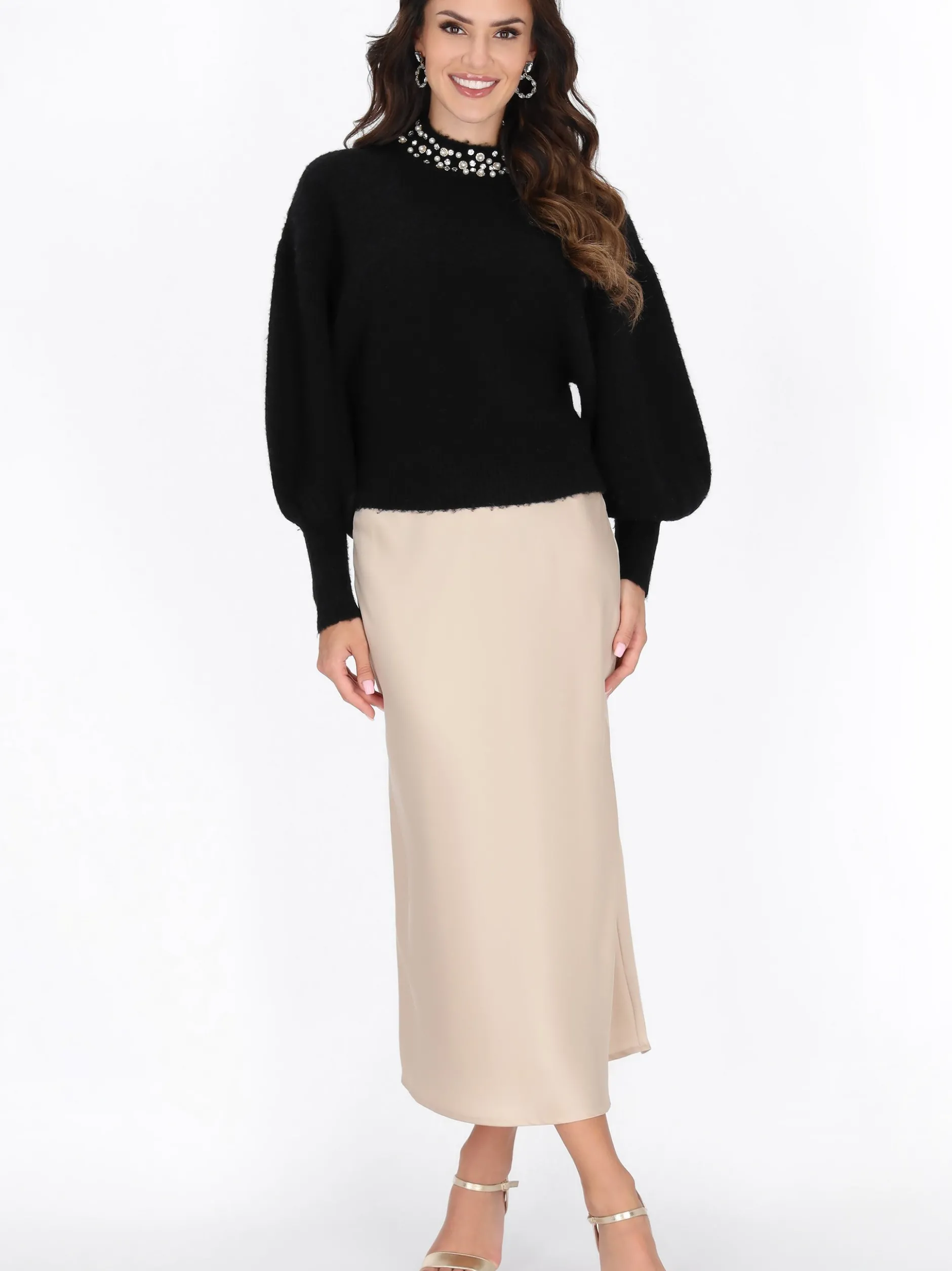 Faina Damen Pullover in schwarz