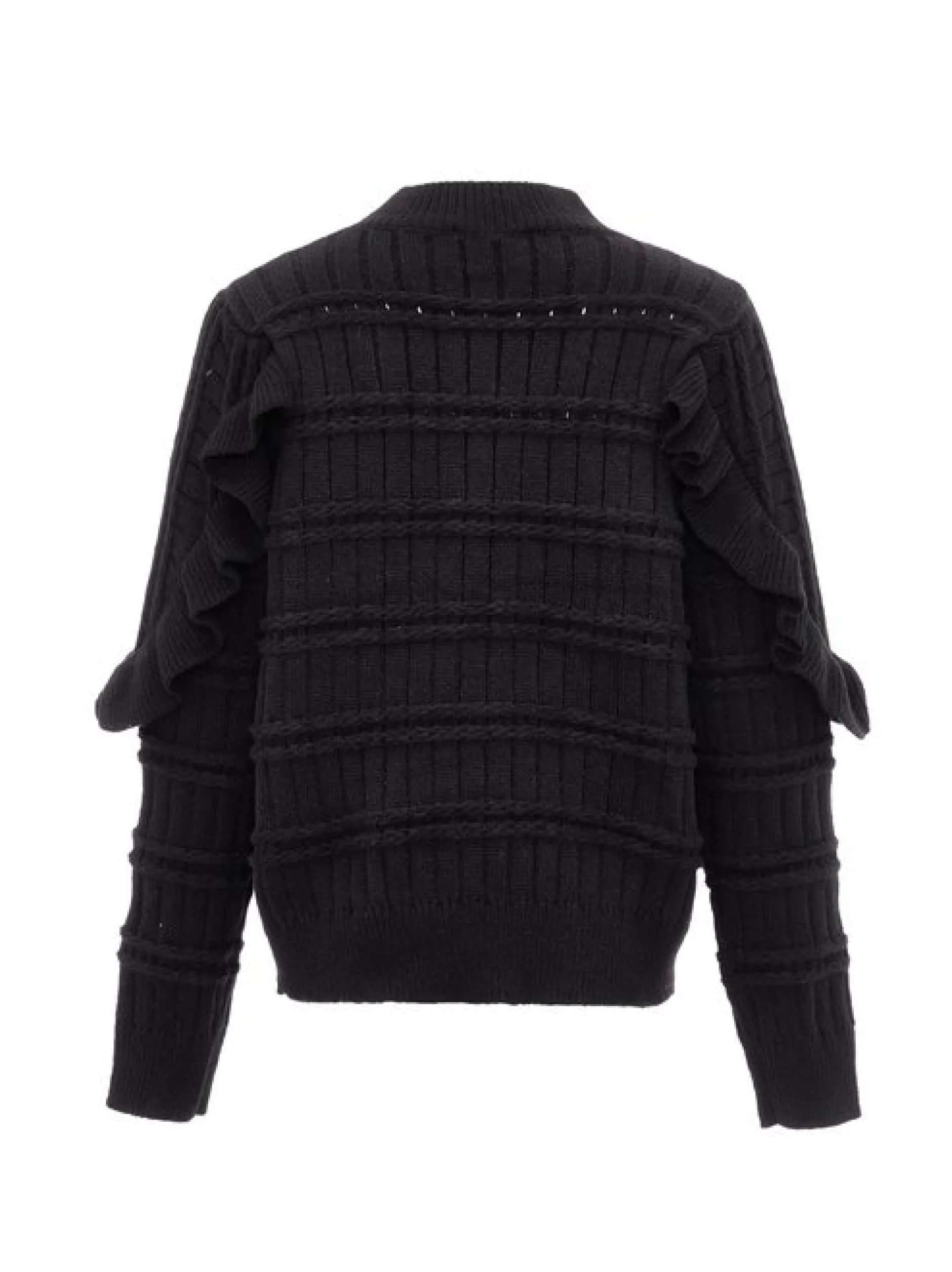 Faina Damen Pullover in schwarz - Ausschnitt: Rundhals