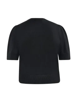 Faina Damen Pullover in schwarz - Ausschnitt: Rundhals