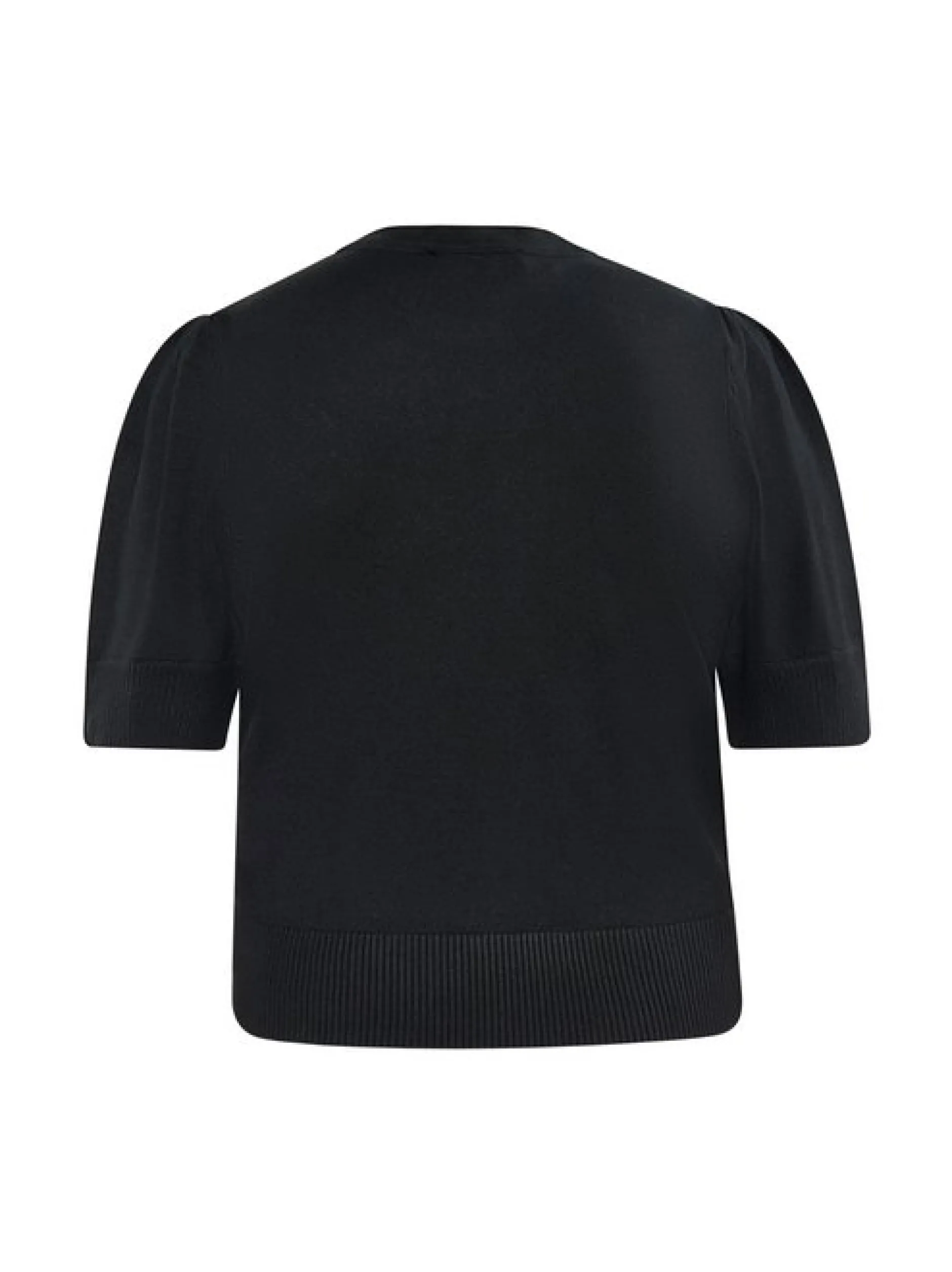 Faina Damen Pullover in schwarz - Ausschnitt: Rundhals