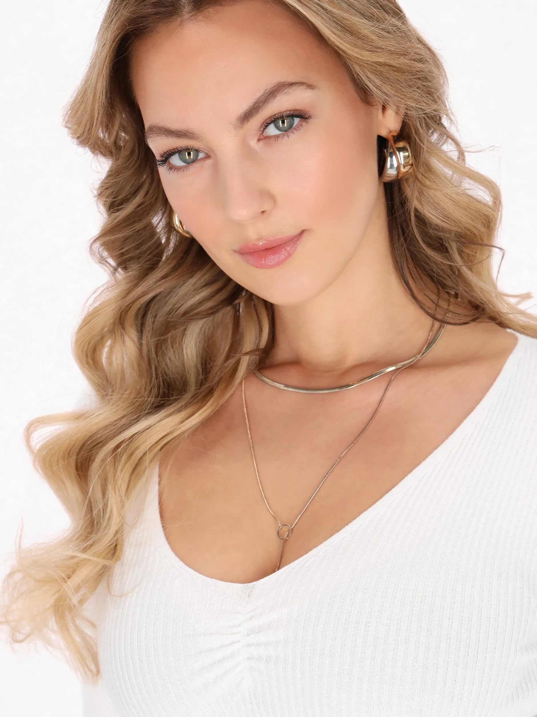 Faina Damen Pullover in weiß