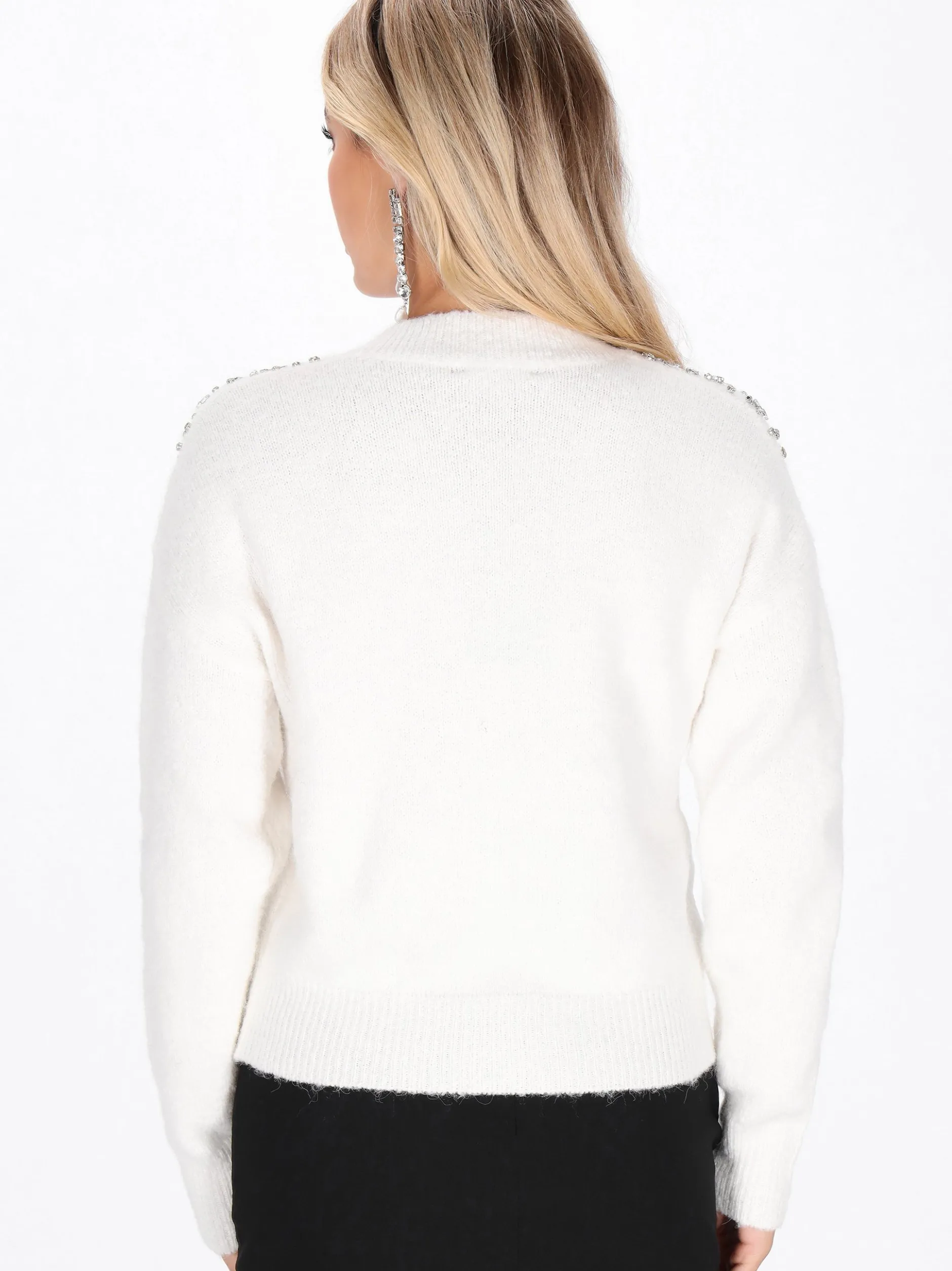 Faina Damen Pullover in weiß