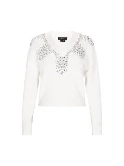 Faina Damen Pullover in weiß