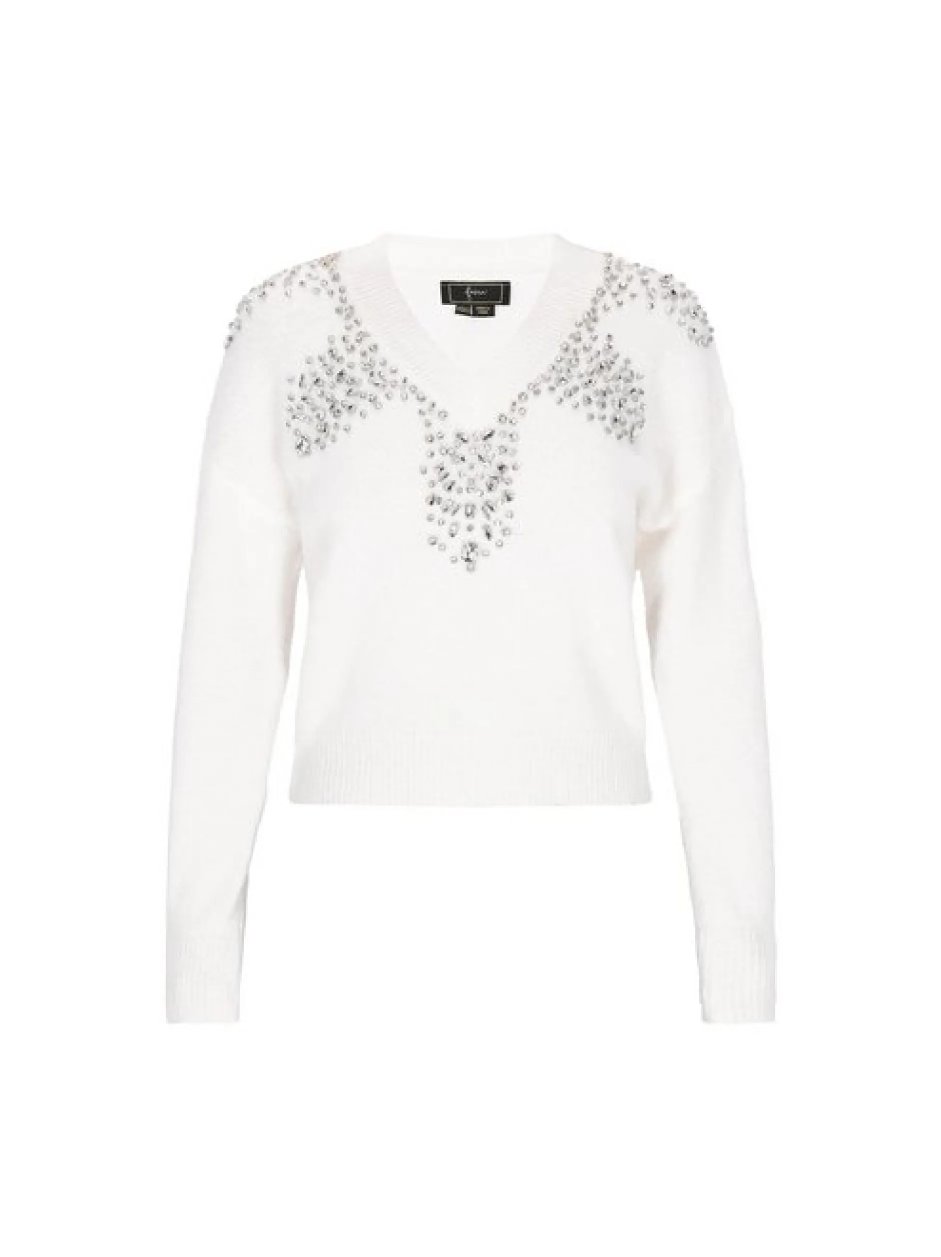 Faina Damen Pullover in weiß