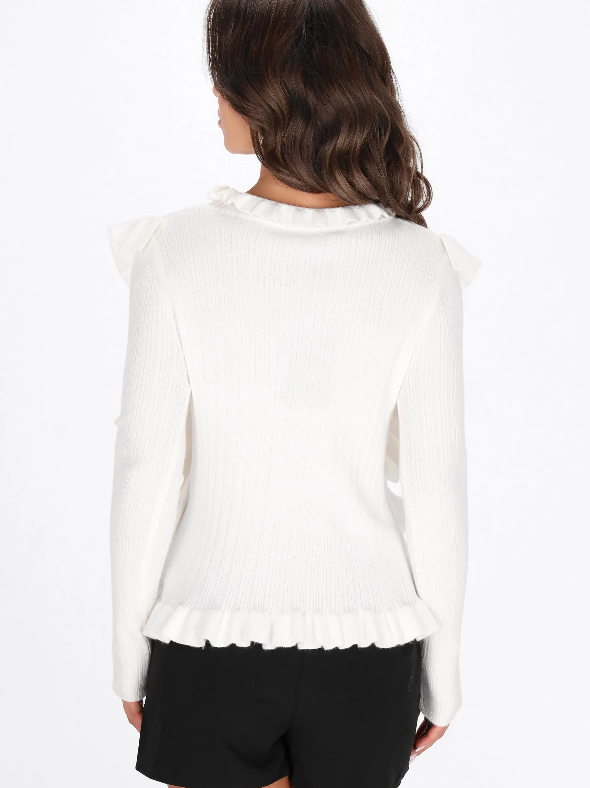 Faina Damen Pullover in weiß