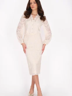 Faina Damen Rock in beige
